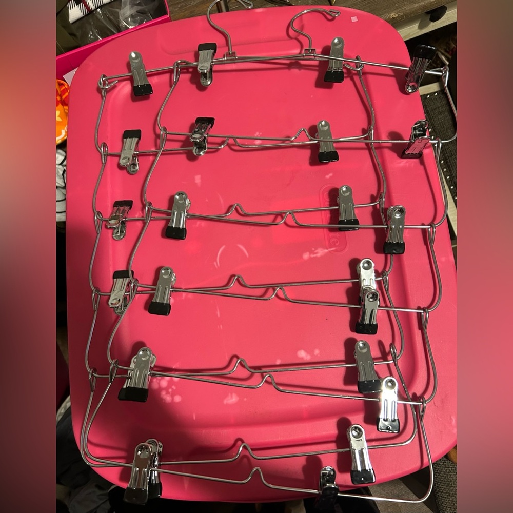 2 Clothes hanger organizer 6 tier